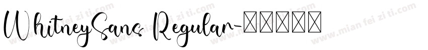 WhitneySans Regular字体转换